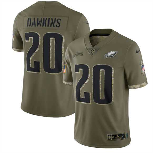 Men's Philadelphia Eagles #20 Brian Dawkins 2022 Olive Salute To Service Limited Stitched Jersey,We sell and wholesale Men's Philadelphia Eagles #20 Brian Dawkins 2022 Olive Salute To Service Limited Stitched Jersey on line form chian!